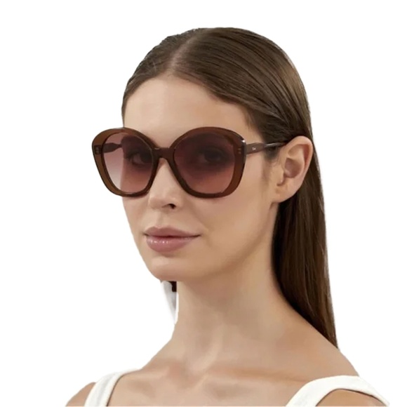 Chloé ◡̈ Brown-Orange Oversized Sunglasses - Picture 1 of 14